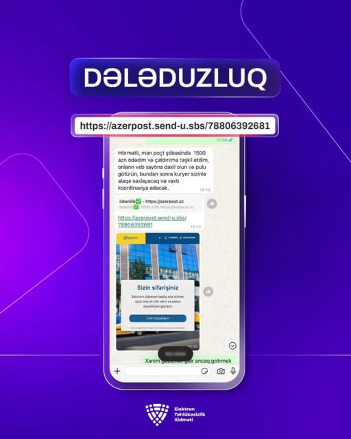 ETX: “Azərpoçt”un adından dələduzluq halları var