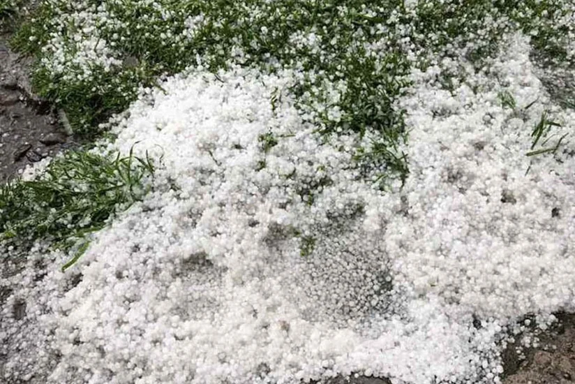 Ağstafanın Köhnəqışlaq kəndinə xırda ölçülü dolu düşüb