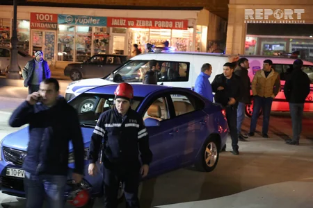 Bakıda özünü bıçaqlayaraq binadan yerə atmaq istəyən şəxs xilas edilib - FOTO - VİDEO - YENİLƏNİB