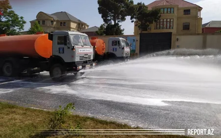 Bakıda növbəti gücləndirilmiş dezinfeksiya işləri aparılır