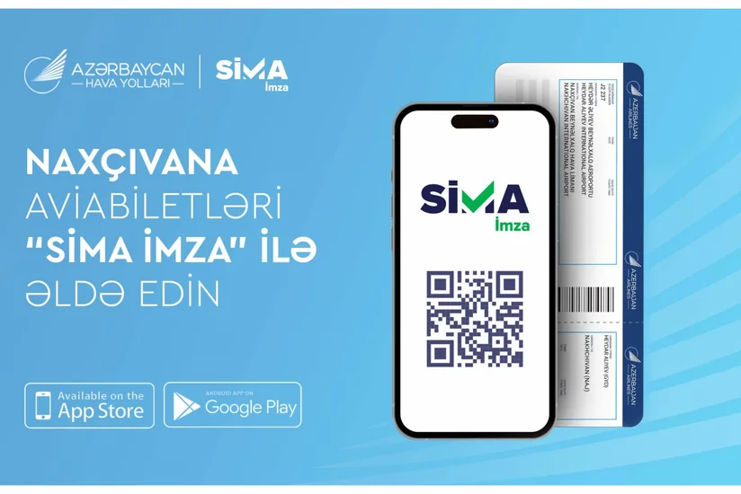 AZAL Naxçıvana aviabiletlərin onlayn alışında “SİMA İmza”nı tətbiq edir