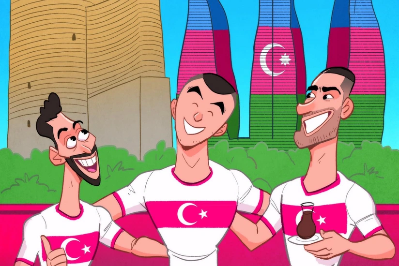 Məşhur karikaturaçı Türkiyənin Bakıda keçirəcəyi oyunlarla bağlı rəsm çəkdi