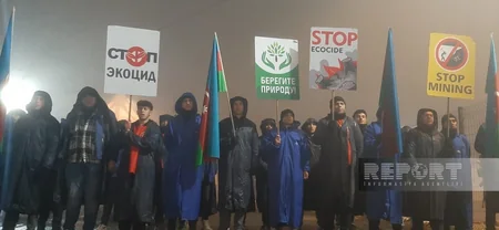 Xankəndi-Laçın yolu: ekofəallar nəqliyyatın hərəkətinə maneə törətmədən aksiyanı davam etdirirlər 