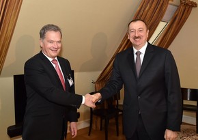 President of Finland congratulates Ilham Aliyev