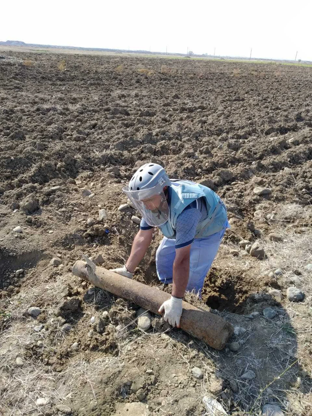 Ağdamda mərmi tapılıb