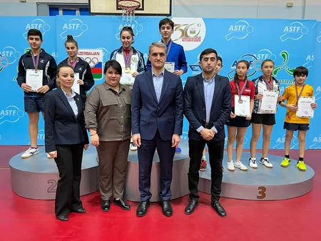 Stolüstü tennis üzrə Azərbaycan kubokunun qalibləri müəyyənləşib