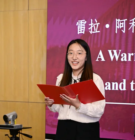 Leyla Aliyeva meets with students of Beijing Foreign Studies University