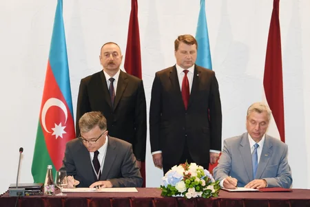 Azerbaijan and Latvia sign documents