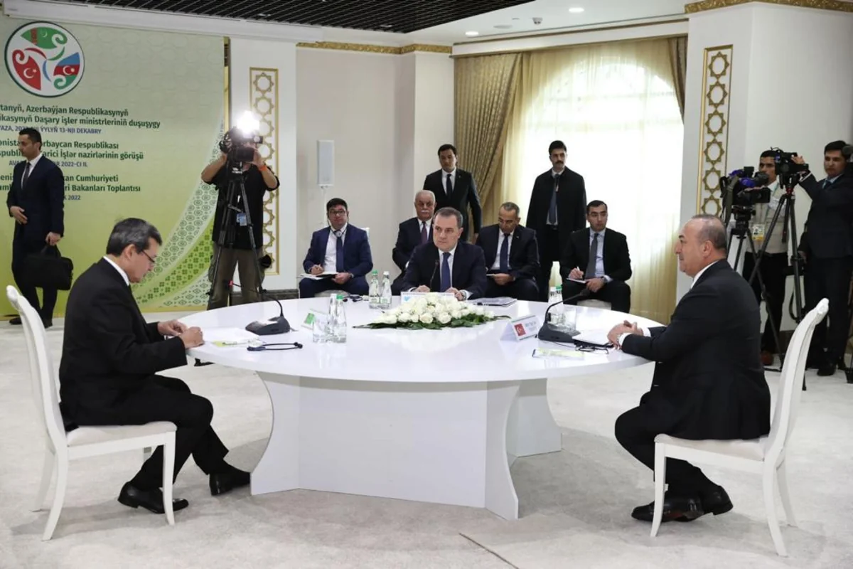 Meeting of Azerbaijani, Turkish, Turkmen Foreign Ministers underway