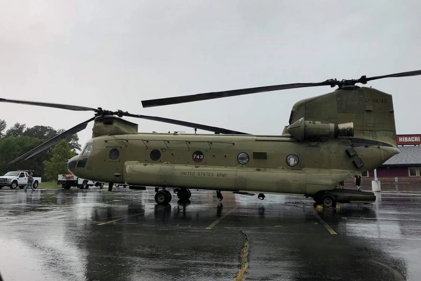 ABŞ-da hərbi vertolyot restoranın avtomobil dayanacağında təcili eniş edib
