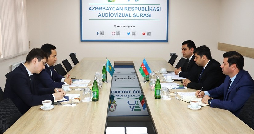 Chairman of Azerbaijan’s Audiovisual Council meets with Kazakh Ambassador