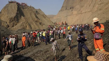 3 people killed, 51 more remain under debris in Myanmar jade mine collapse