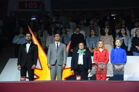 Bakıda bədii gimnastika üzrə Avropa çempionatının təntənəli açılış mərasimi olub
