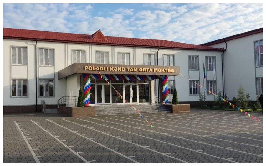 School built by Heydar Aliyev Foundation in Agjabadi put into operation 