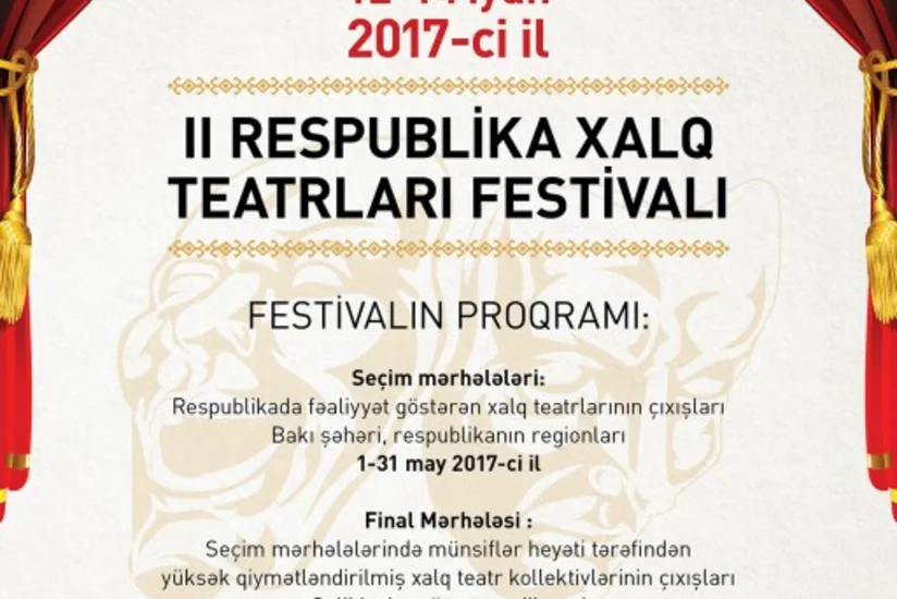 II Respublika Xalq Teatrları Festivalı keçirilir