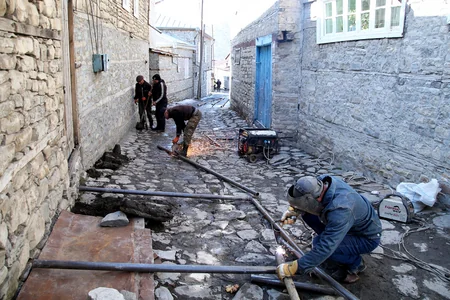 İsmayıllının ucqar dağ kəndinin qazlaşdırma işlərinə başlanılıb
