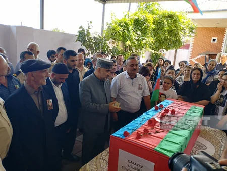 Abşeronda Xocalı şəhidi Usubəli Qarayevlə vida mərasimi keçirilib