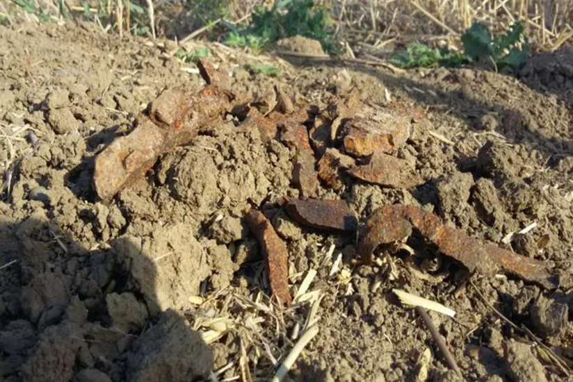 ​Ağdamda partlamış top mərmilərinin qalıqları aşkarlanıb