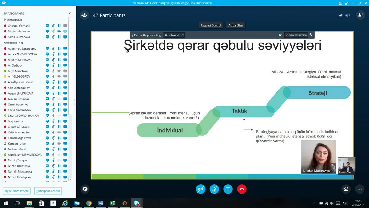 Pərviz Qasımov: “Pandemiya dövründə SOCAR-ın rəqəmsal təlim proqramları daha geniş vüsət alıb”