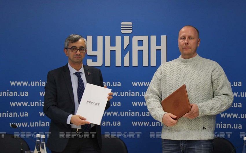 “Report” ilə UNİAN arasında əməkdaşlıq memorandumu imzalanıb