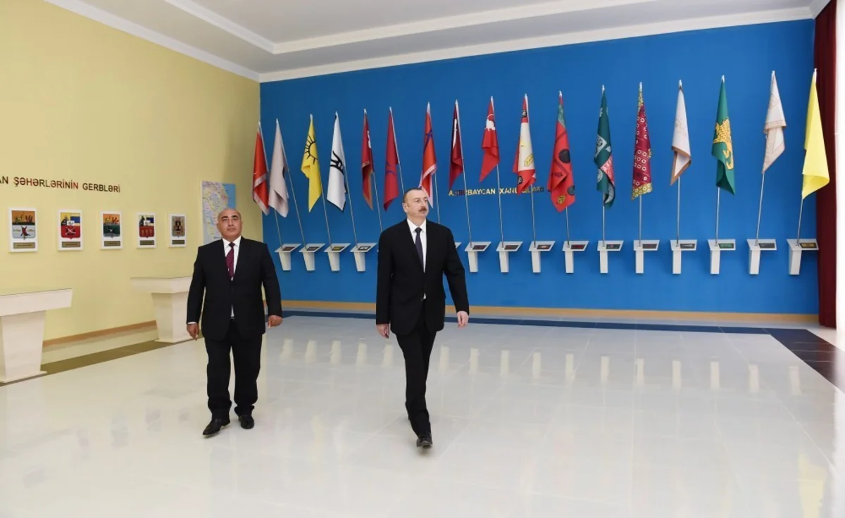 Prezident İlham Əliyev Goranboyda Bayraq Muzeyinin açılışında iştirak edib