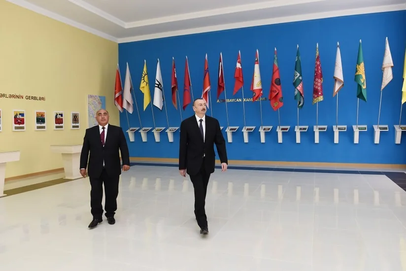 Prezident İlham Əliyev Goranboyda Bayraq Muzeyinin açılışında iştirak edib