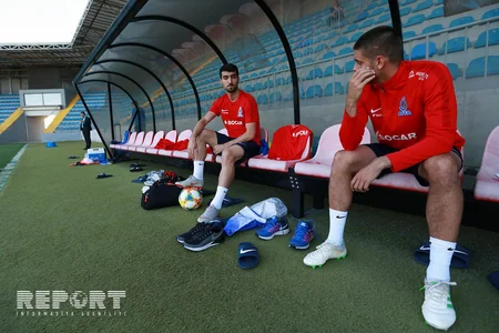 Azərbaycan millisi növbəti məşqini keçirib - FOTOREPORTAJ