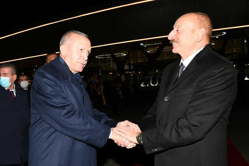 Президент Ильхам Алиев поделился фотографией с Эрдоганом