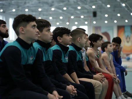 Serbiya Gimnastika Federasiyasının prezidenti Bakıda ustad dərsi keçib