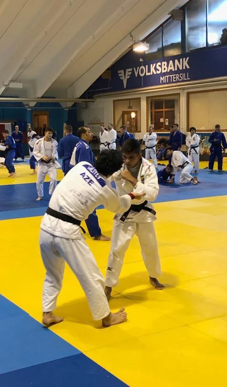 Azerbaijani judokas join trainings with Olympic champions