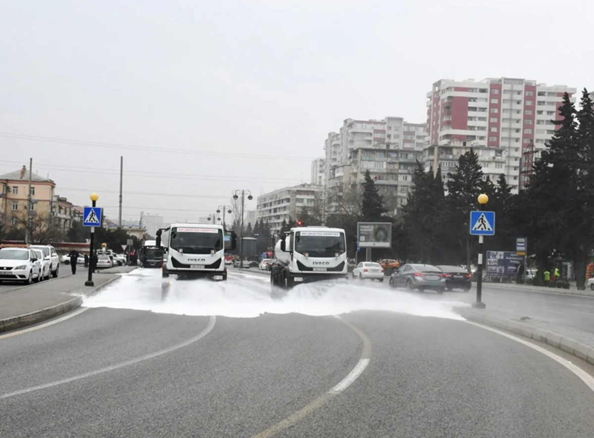 В Баку проходит общегородской субботник