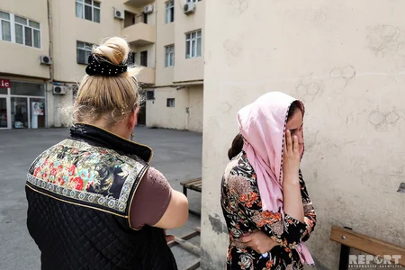 Bakıda MTK xidmətindən narazı olan bina sakinləri etiraz ediblər - FOTO
