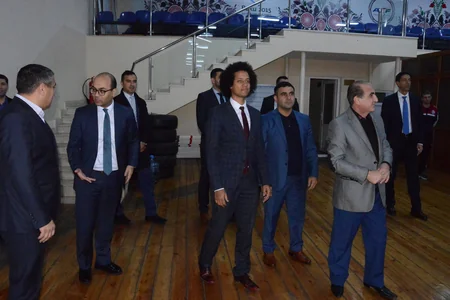 Pierre-Alain Raphan visits Azerbaijan Taekwondo Federation