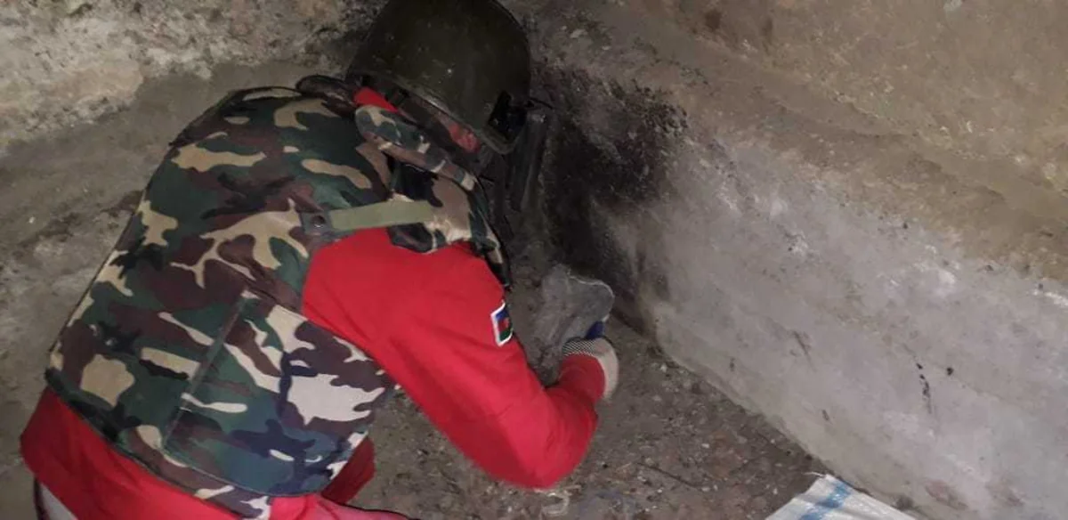 Qazaxda əl qumbaraları, müxtəlif çaplı patron və avtomat darağı aşkarlanıb