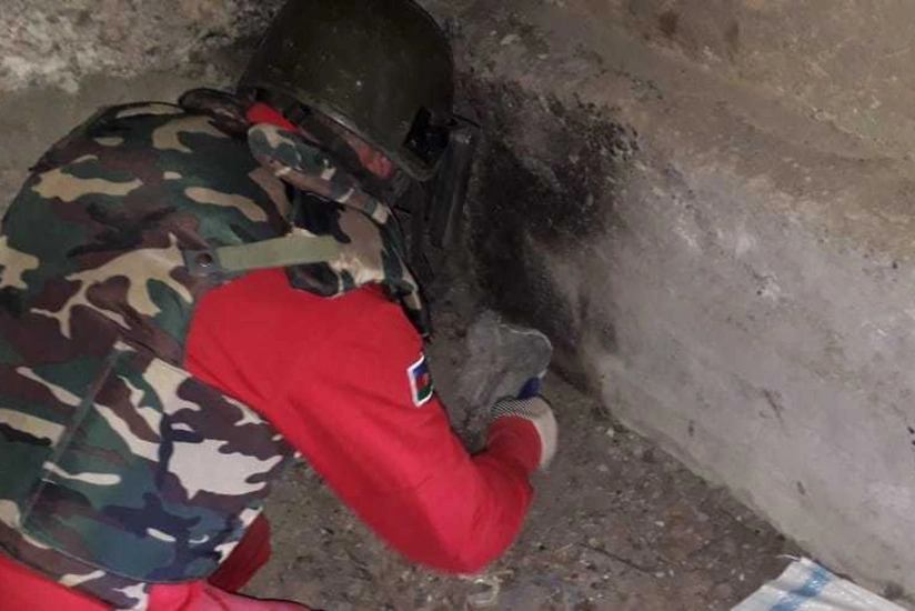 Qazaxda əl qumbaraları, müxtəlif çaplı patron və avtomat darağı aşkarlanıb