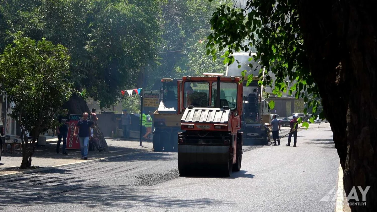 Bakının Kazım Kazımzadə küçəsi təmir edilib