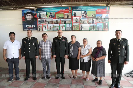 Şəhid jurnalistlərin ailələri ziyarət olunub