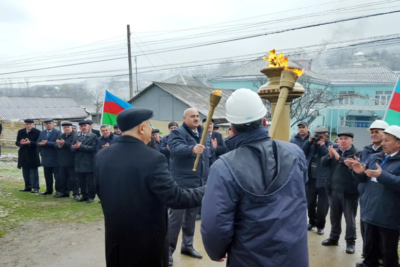 Tərtər və Qusar rayonlarının daha iki kəndinə qaz verilib