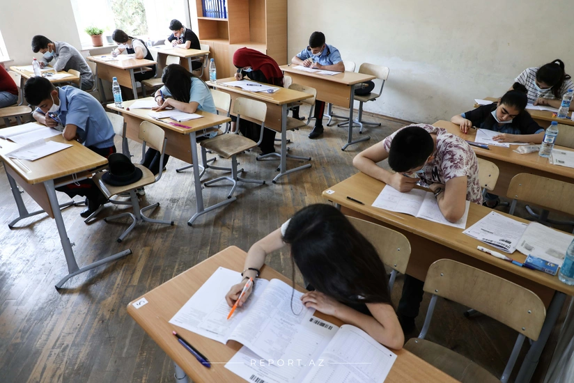 Bugünkü imtahandan bir nəfər xaric olundu