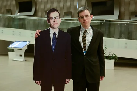 Şahmatçılar əkizləriylə görüşdü