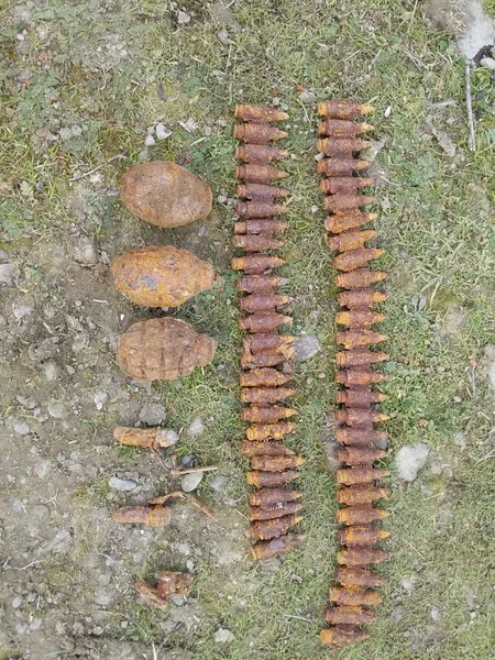 Mingəçevirdə 3 əl qumbarası, 2 partladıcı və 53 patron aşkarlanıb