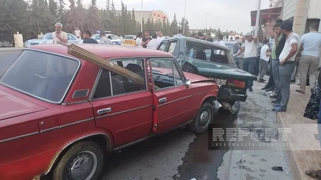 Kürdəmirdə zəncirvari yol-nəqliyyat hadisəsi baş verib, xəsarət alanlar var
