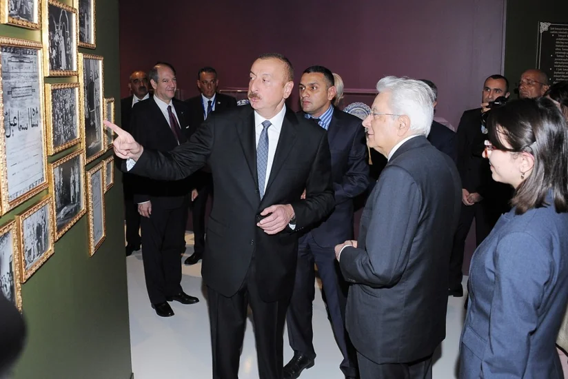 Presidents of Azerbaijan and Italy viewed exhibition dedicated to Shah Ismayil Khatai
