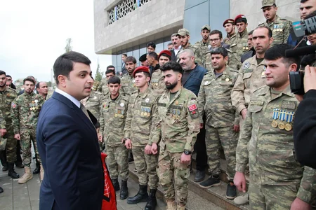 Neftçalada Zəfər Günü qeyd olunub