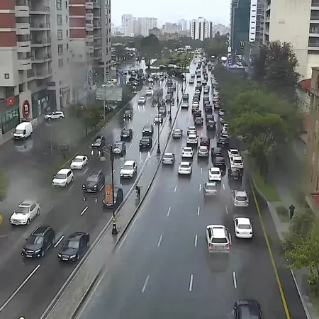 Bakının 16 yolunda nəqliyyatın sıxlığı müşahidə olunur - SİYAHI