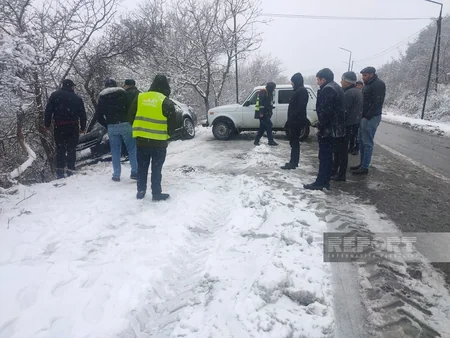 Ağsu dolaylarında yağan qar fəsadsız ötüşməyib