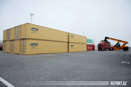 Tranzit yüklər Bakı Limanından keçir - VİDEOREPORTAJ