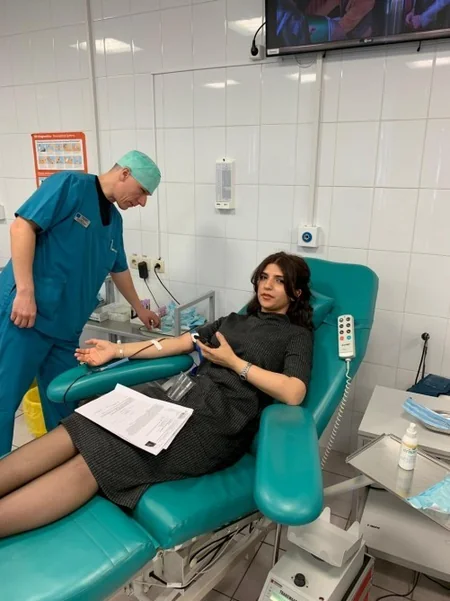 Leyla Əliyevanın təşəbbüsü ilə Moskvada “Qanın milliyyəti yoxdur” adlı xeyriyyə aksiyası keçirilib