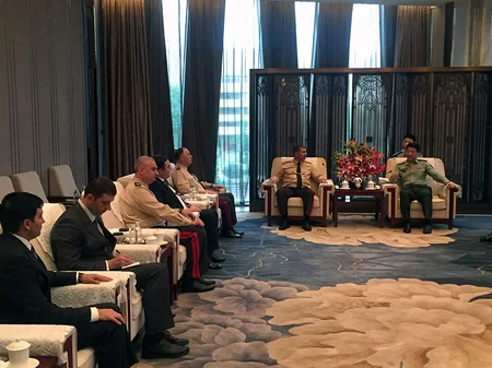 Azerbaijani defence minister meets with PRC’s Western Theater Commander