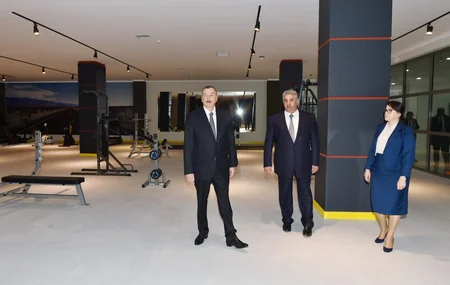 Prezident Abşeron Olimpiya İdman Kompleksinin açılışında iştirak edib